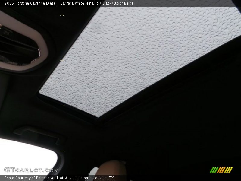 Carrara White Metallic / Black/Luxor Beige 2015 Porsche Cayenne Diesel