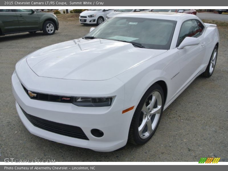 Summit White / Gray 2015 Chevrolet Camaro LT/RS Coupe