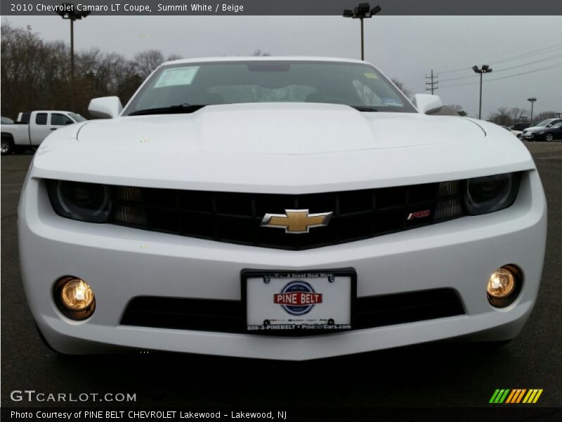 Summit White / Beige 2010 Chevrolet Camaro LT Coupe
