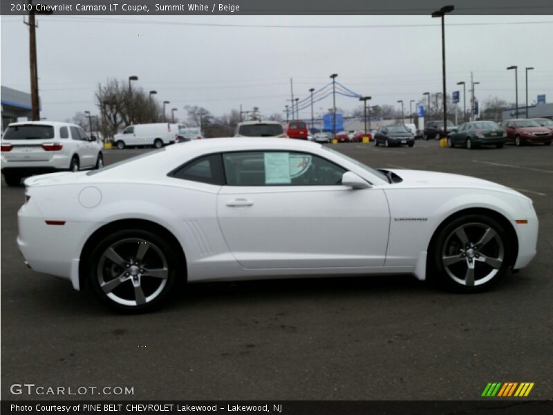Summit White / Beige 2010 Chevrolet Camaro LT Coupe
