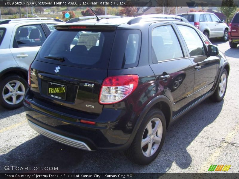 Black Pearl Metallic / Black 2009 Suzuki SX4 Crossover Touring AWD