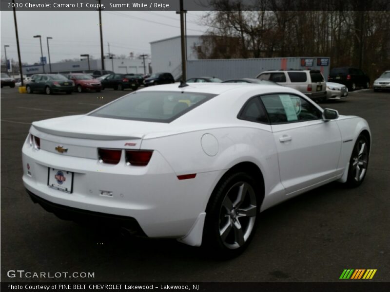 Summit White / Beige 2010 Chevrolet Camaro LT Coupe
