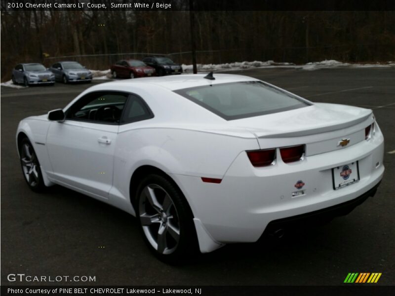Summit White / Beige 2010 Chevrolet Camaro LT Coupe