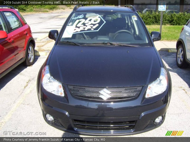 Black Pearl Metallic / Black 2009 Suzuki SX4 Crossover Touring AWD