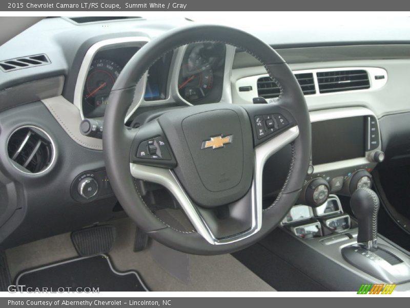 Summit White / Gray 2015 Chevrolet Camaro LT/RS Coupe