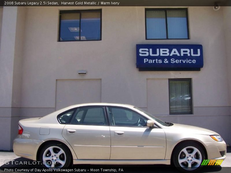 Harvest Gold Metallic / Warm Ivory 2008 Subaru Legacy 2.5i Sedan