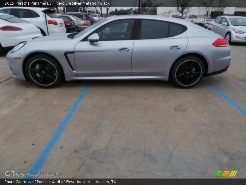 Rhodium Silver Metallic / Black 2015 Porsche Panamera S