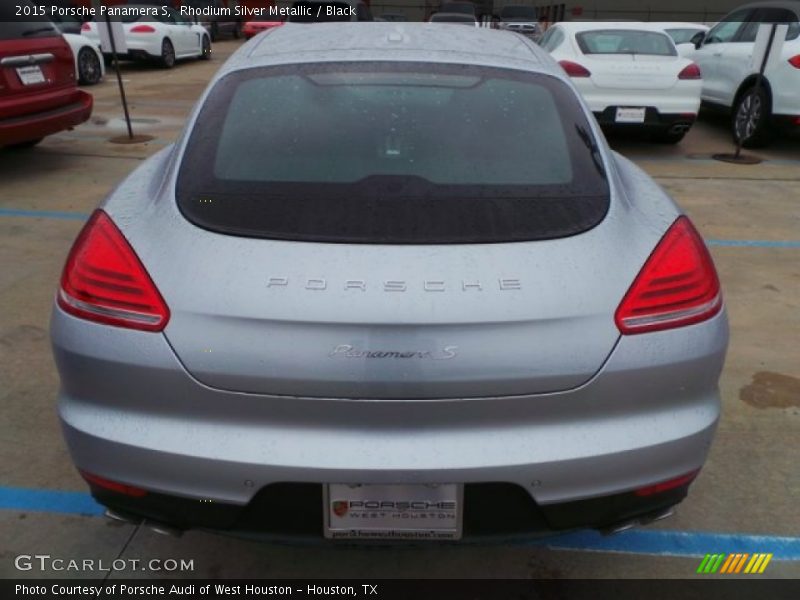 Rhodium Silver Metallic / Black 2015 Porsche Panamera S