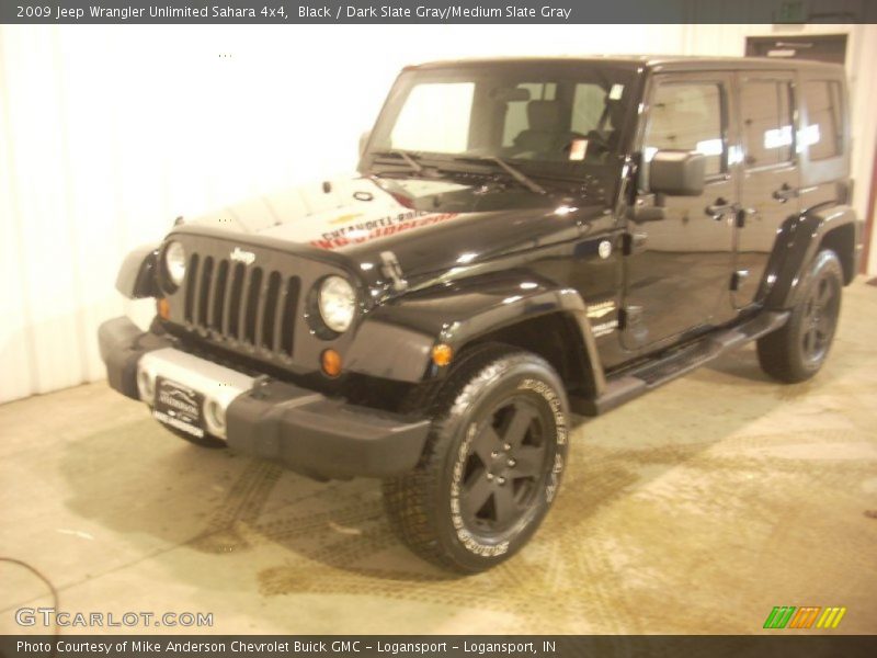 Black / Dark Slate Gray/Medium Slate Gray 2009 Jeep Wrangler Unlimited Sahara 4x4