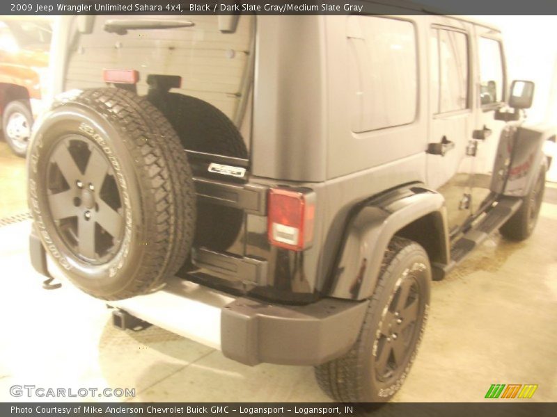 Black / Dark Slate Gray/Medium Slate Gray 2009 Jeep Wrangler Unlimited Sahara 4x4