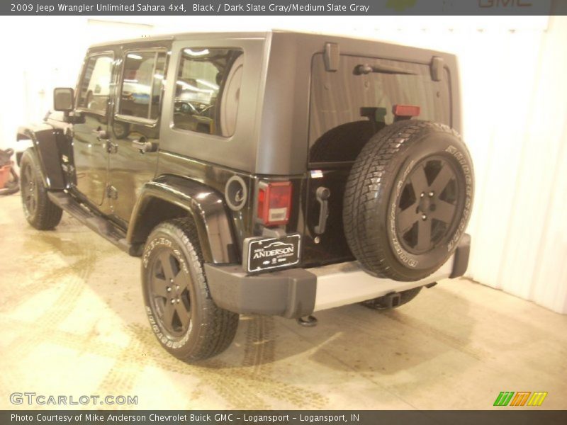 Black / Dark Slate Gray/Medium Slate Gray 2009 Jeep Wrangler Unlimited Sahara 4x4