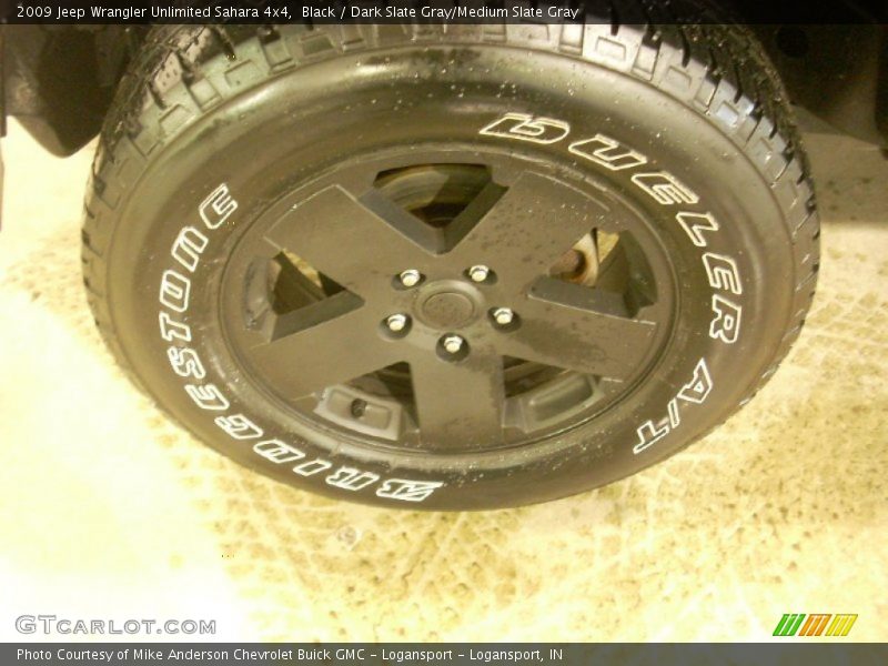 Black / Dark Slate Gray/Medium Slate Gray 2009 Jeep Wrangler Unlimited Sahara 4x4