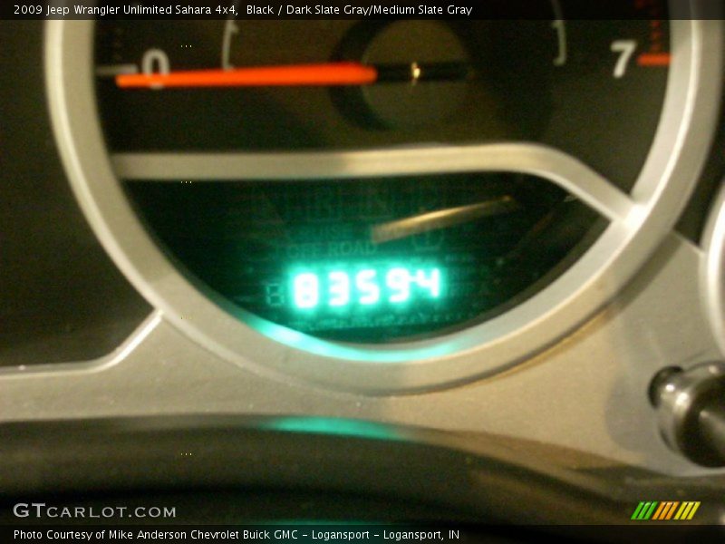 Black / Dark Slate Gray/Medium Slate Gray 2009 Jeep Wrangler Unlimited Sahara 4x4