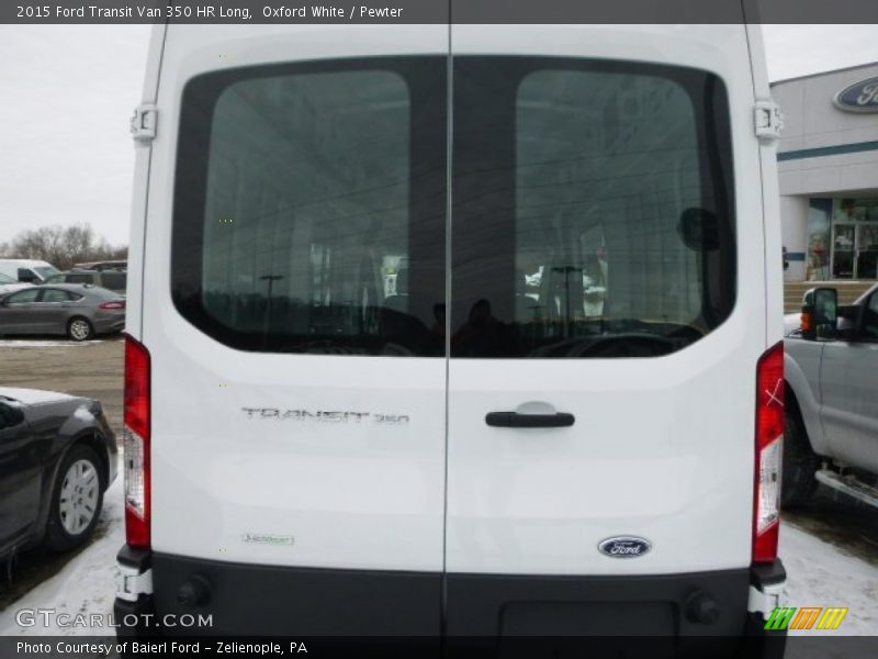 Oxford White / Pewter 2015 Ford Transit Van 350 HR Long