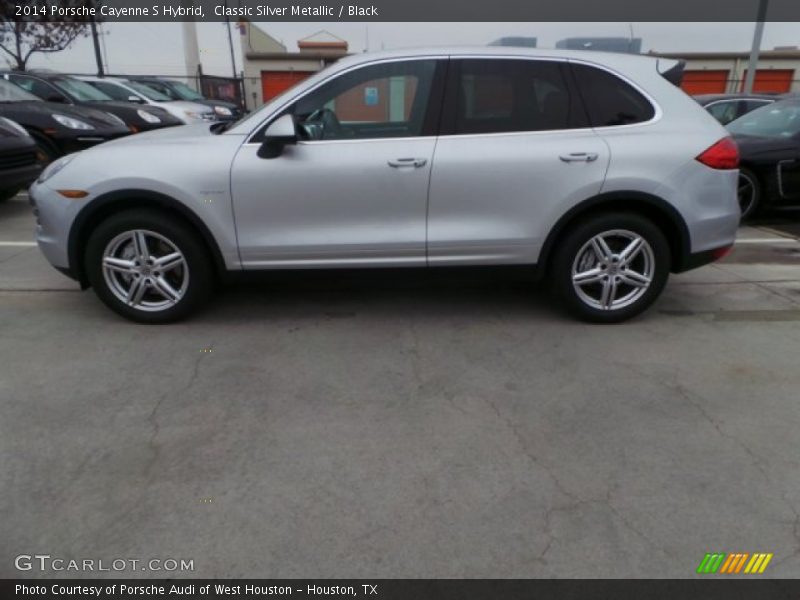 Classic Silver Metallic / Black 2014 Porsche Cayenne S Hybrid