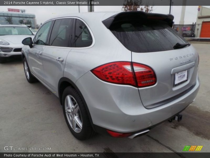 Classic Silver Metallic / Black 2014 Porsche Cayenne S Hybrid