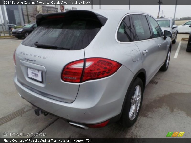 Classic Silver Metallic / Black 2014 Porsche Cayenne S Hybrid