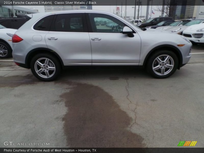 Classic Silver Metallic / Black 2014 Porsche Cayenne S Hybrid