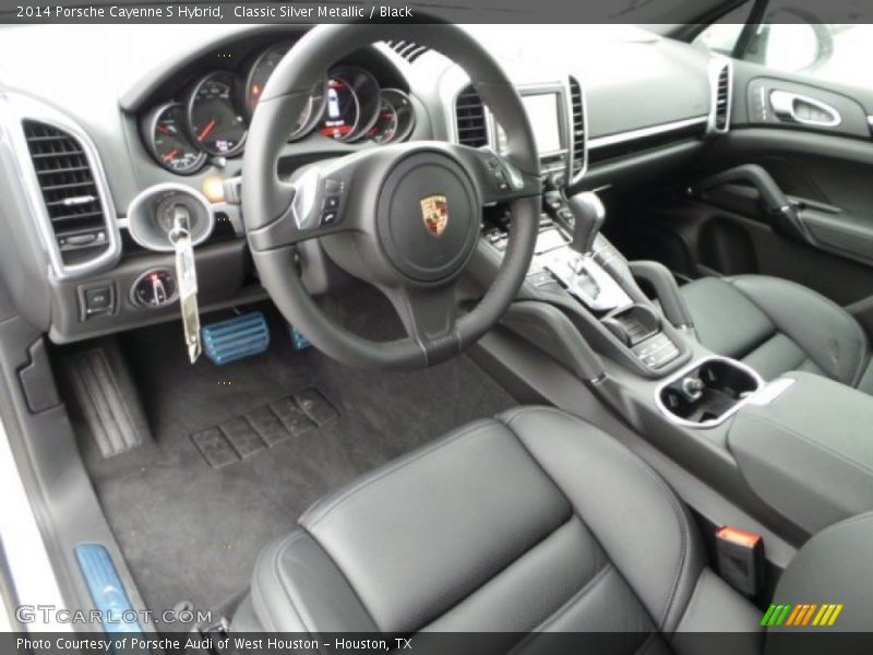 Classic Silver Metallic / Black 2014 Porsche Cayenne S Hybrid