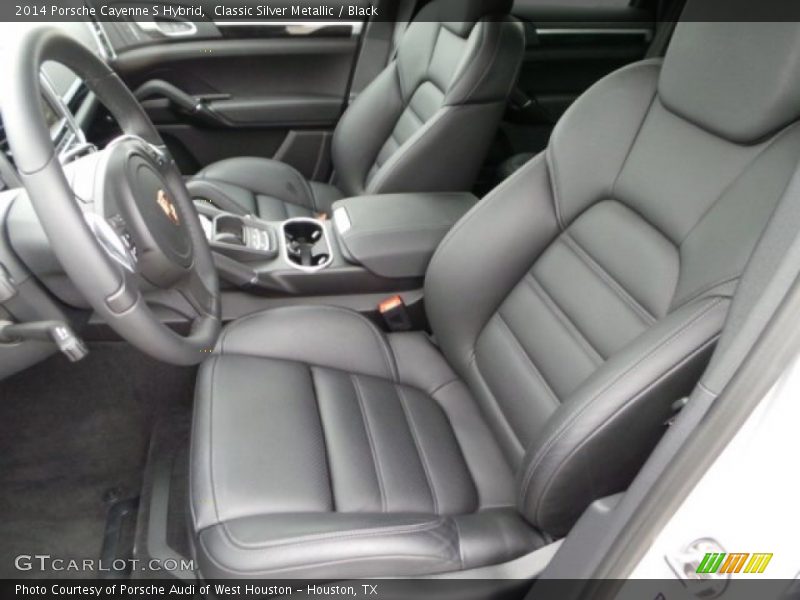 Classic Silver Metallic / Black 2014 Porsche Cayenne S Hybrid