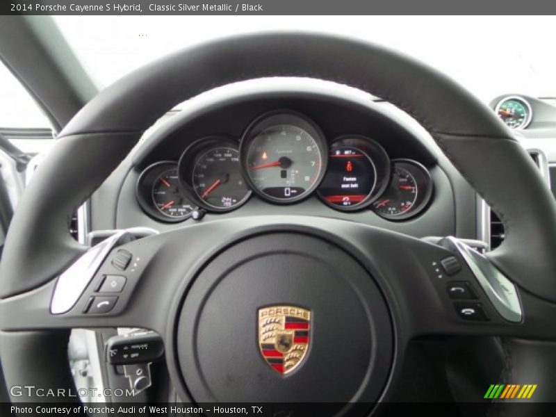 Classic Silver Metallic / Black 2014 Porsche Cayenne S Hybrid