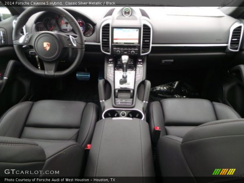 Classic Silver Metallic / Black 2014 Porsche Cayenne S Hybrid