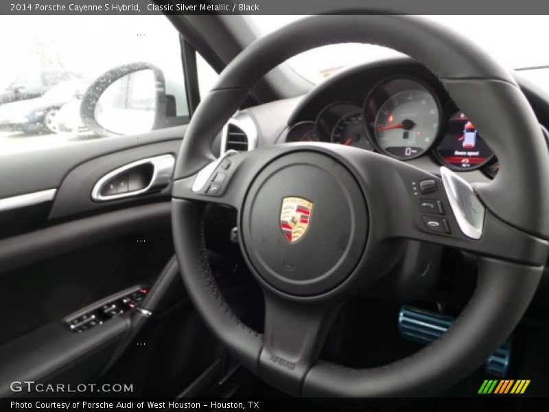 Classic Silver Metallic / Black 2014 Porsche Cayenne S Hybrid