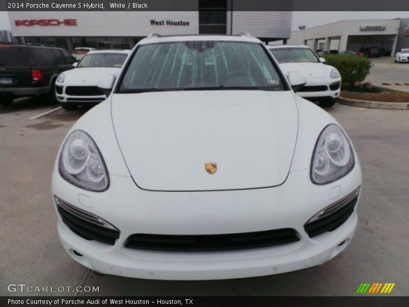 White / Black 2014 Porsche Cayenne S Hybrid