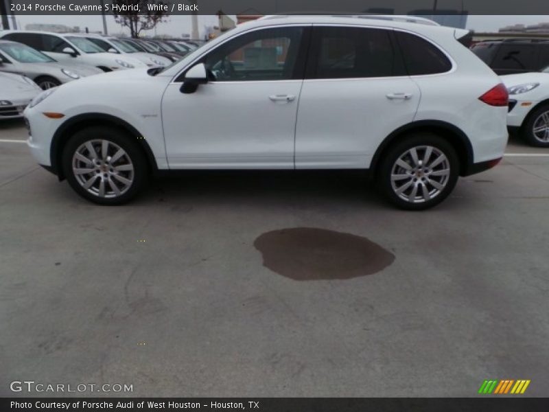 White / Black 2014 Porsche Cayenne S Hybrid
