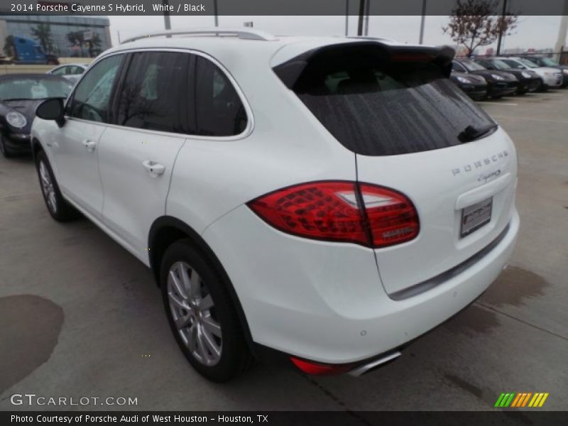 White / Black 2014 Porsche Cayenne S Hybrid
