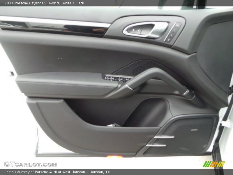 White / Black 2014 Porsche Cayenne S Hybrid