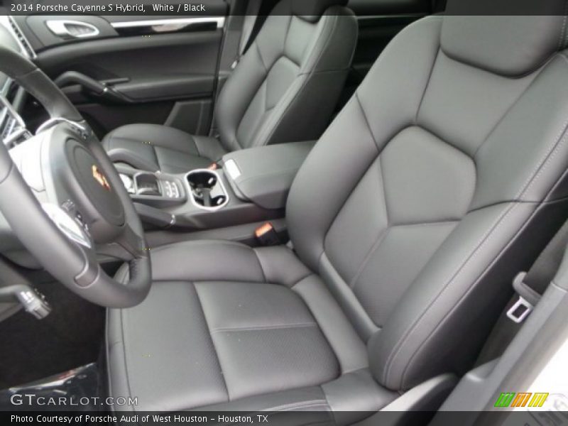 White / Black 2014 Porsche Cayenne S Hybrid