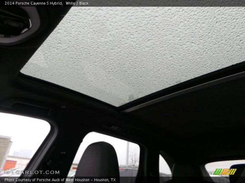 White / Black 2014 Porsche Cayenne S Hybrid