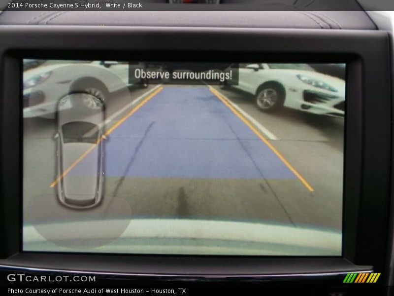 White / Black 2014 Porsche Cayenne S Hybrid