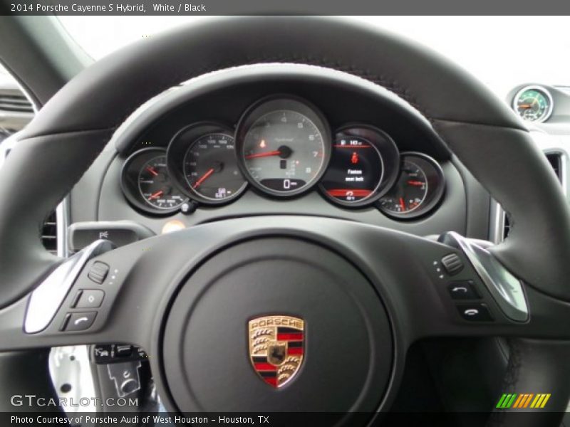 White / Black 2014 Porsche Cayenne S Hybrid