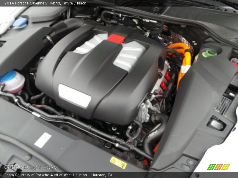 White / Black 2014 Porsche Cayenne S Hybrid