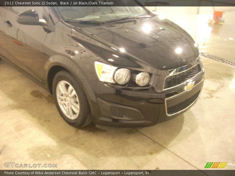 Black / Jet Black/Dark Titanium 2012 Chevrolet Sonic LS Sedan