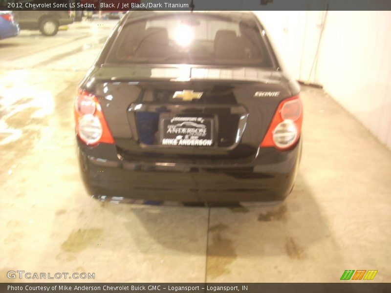 Black / Jet Black/Dark Titanium 2012 Chevrolet Sonic LS Sedan