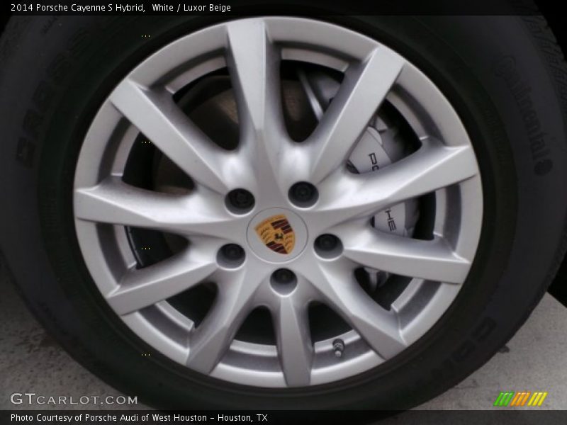 White / Luxor Beige 2014 Porsche Cayenne S Hybrid