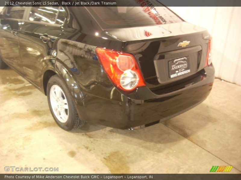 Black / Jet Black/Dark Titanium 2012 Chevrolet Sonic LS Sedan