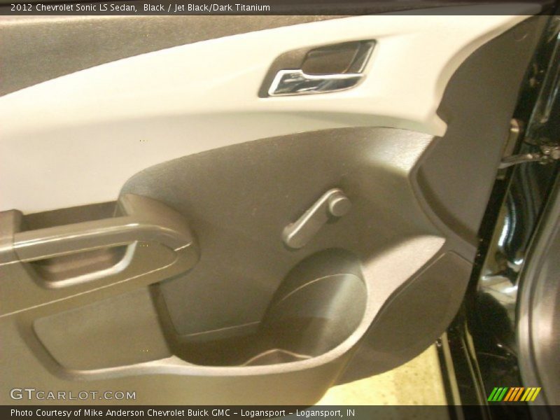Black / Jet Black/Dark Titanium 2012 Chevrolet Sonic LS Sedan