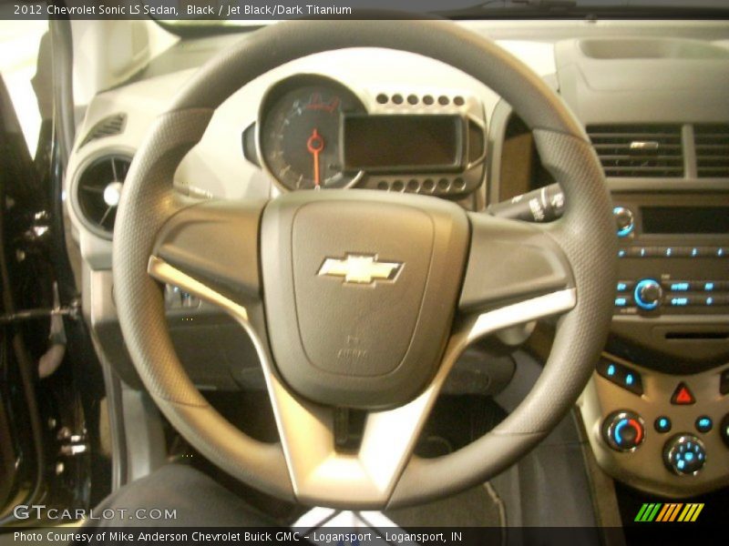 Black / Jet Black/Dark Titanium 2012 Chevrolet Sonic LS Sedan