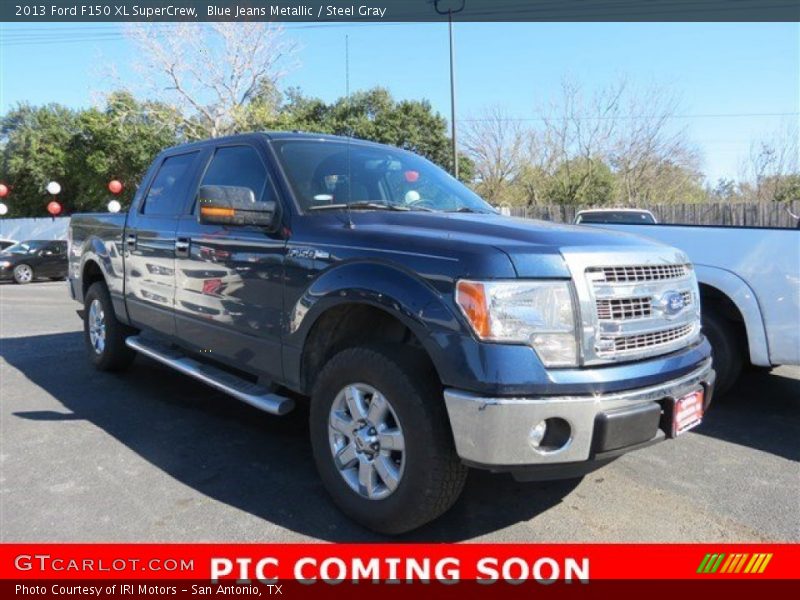 Blue Jeans Metallic / Steel Gray 2013 Ford F150 XL SuperCrew