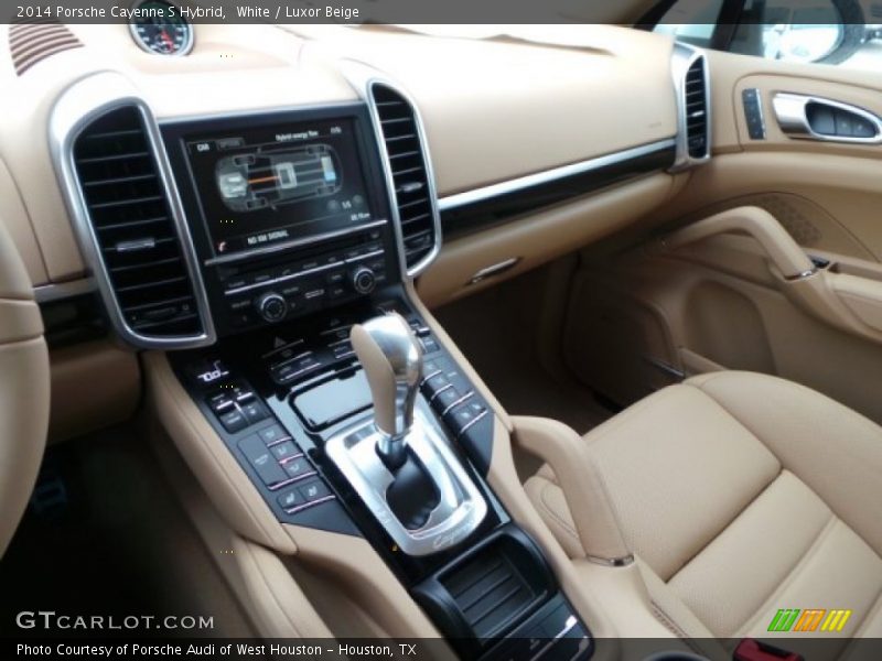 White / Luxor Beige 2014 Porsche Cayenne S Hybrid