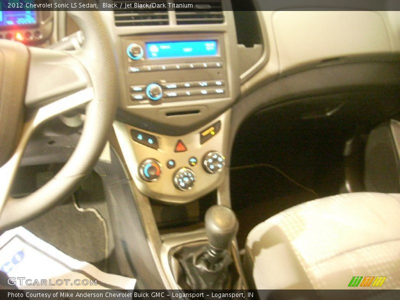Black / Jet Black/Dark Titanium 2012 Chevrolet Sonic LS Sedan
