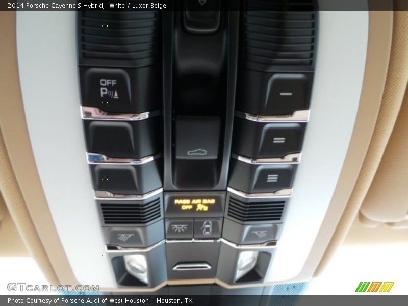 White / Luxor Beige 2014 Porsche Cayenne S Hybrid