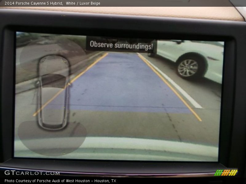 White / Luxor Beige 2014 Porsche Cayenne S Hybrid