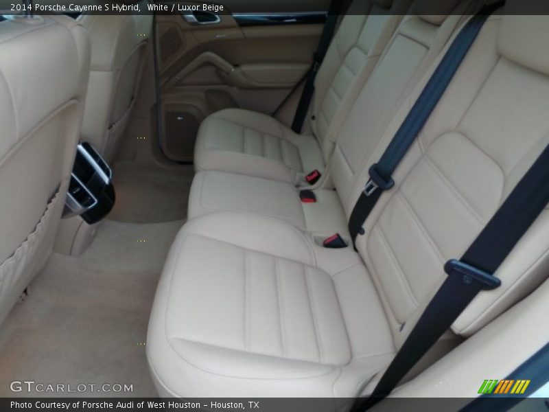 White / Luxor Beige 2014 Porsche Cayenne S Hybrid