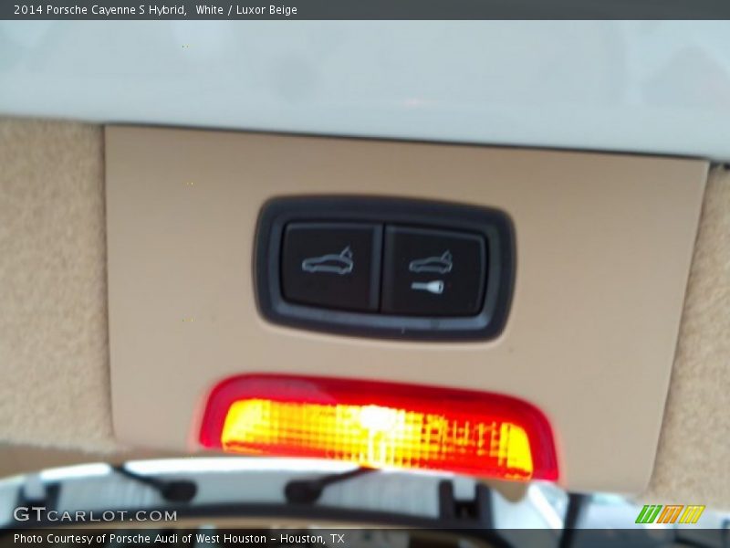 White / Luxor Beige 2014 Porsche Cayenne S Hybrid