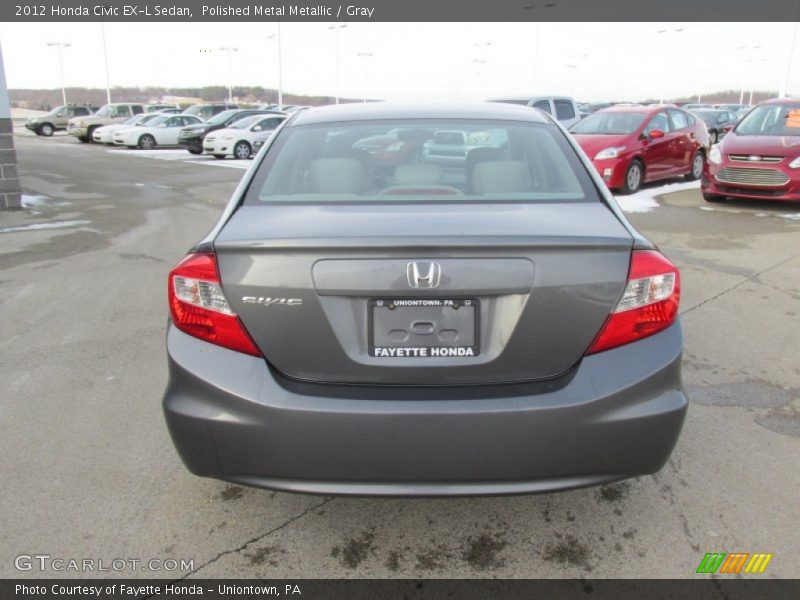 Polished Metal Metallic / Gray 2012 Honda Civic EX-L Sedan